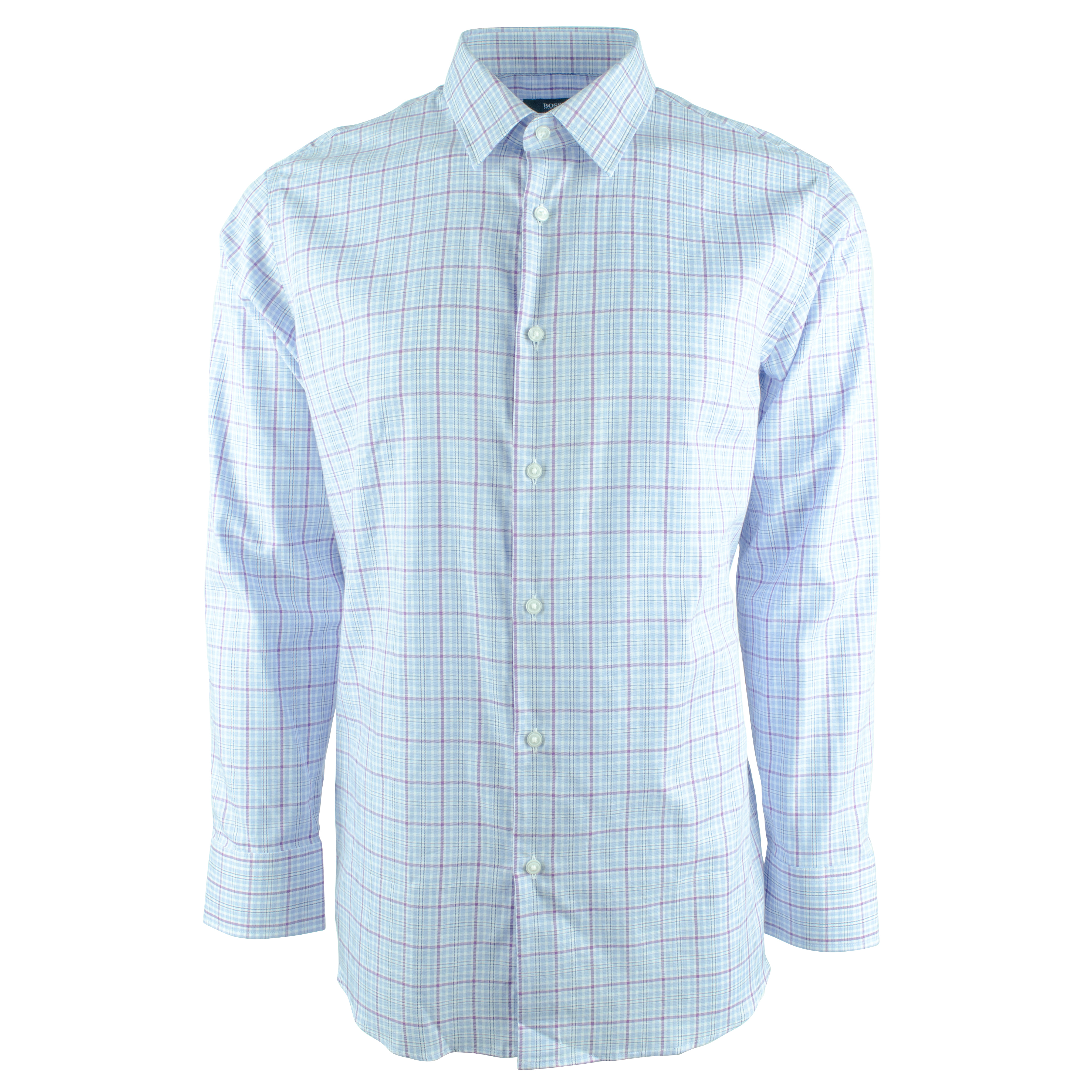 Hugo Boss Men's Enzo Plaid Regular Fit Long Sleeve Shirt-Dp-16-1/2 (32/33)